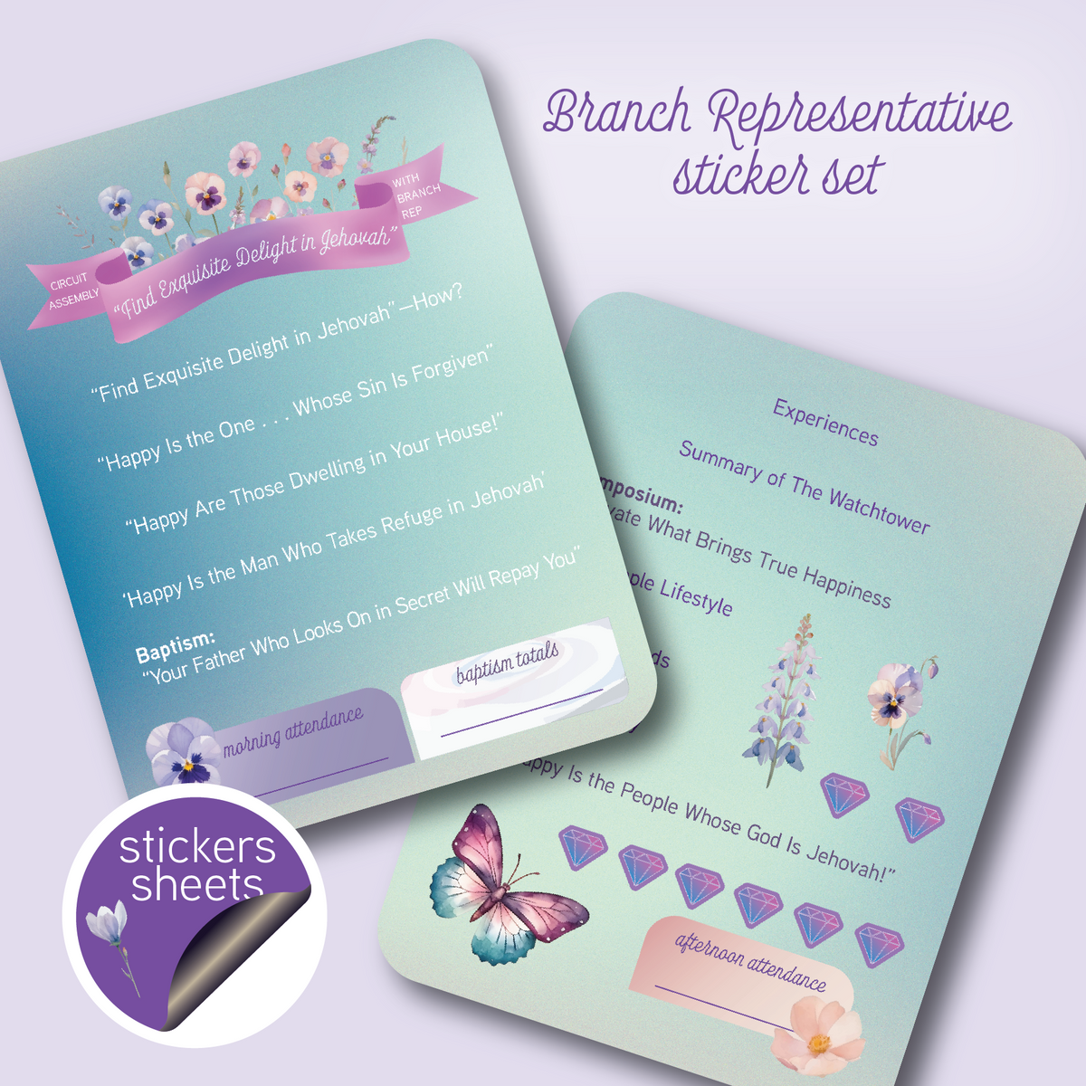 2026-2026 Circuit Assembly Stickers | Circuit Assembly with Circuit Overseer | Circuit Assembly with Branch Representative | Note Taking Stickers