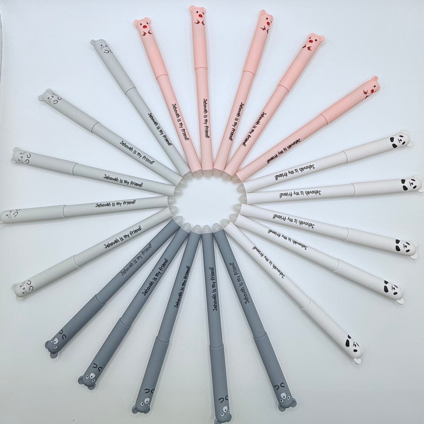 JW Gel Pens – “Jehovah Is My Friend!” Cute Erasable Animal Pens