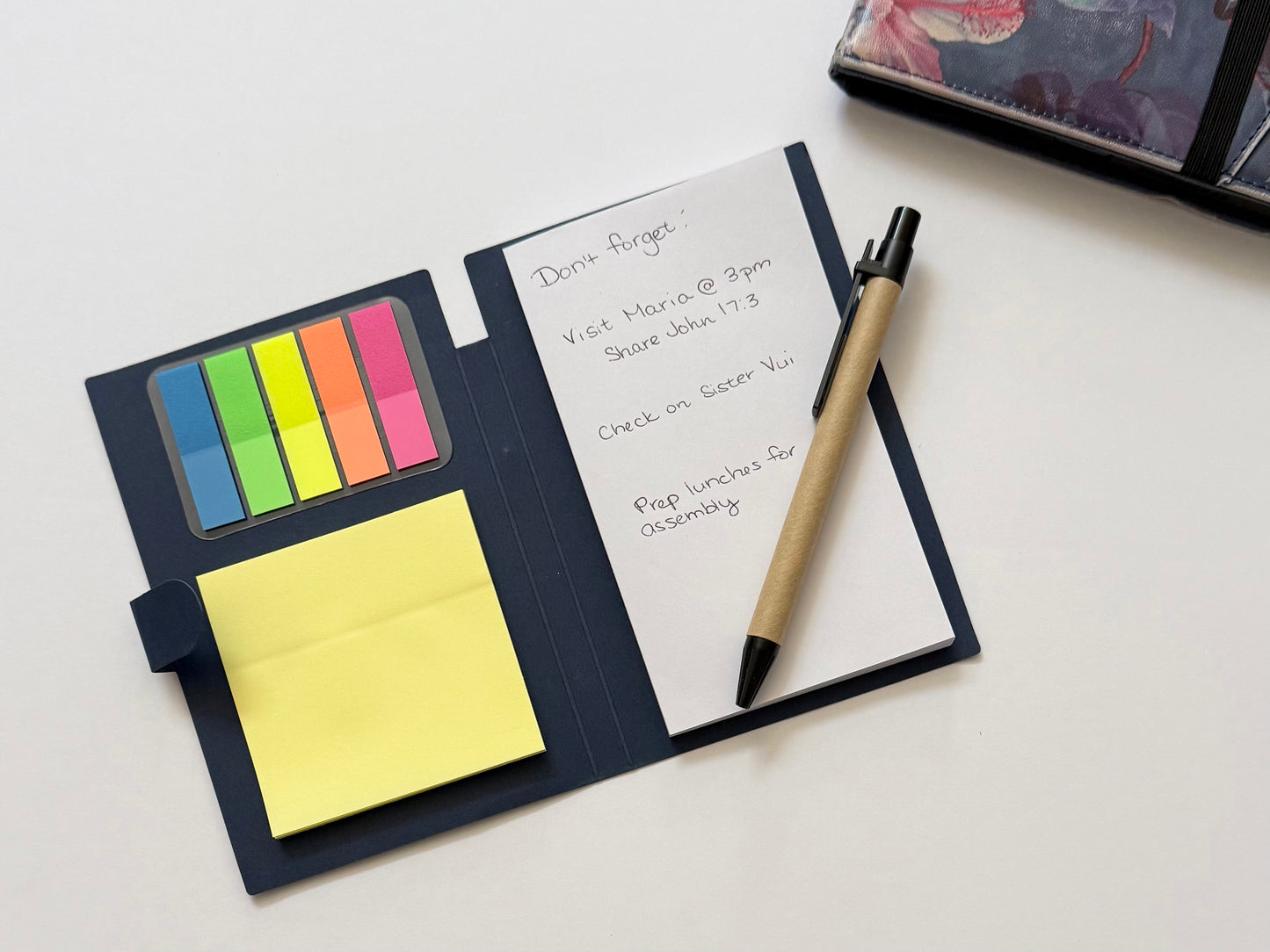 Ministry Notepad and Sticky Note Set | Field Service Notes | Pioneer Gift | Meeting Notebook | Includes Pen & Page Flags