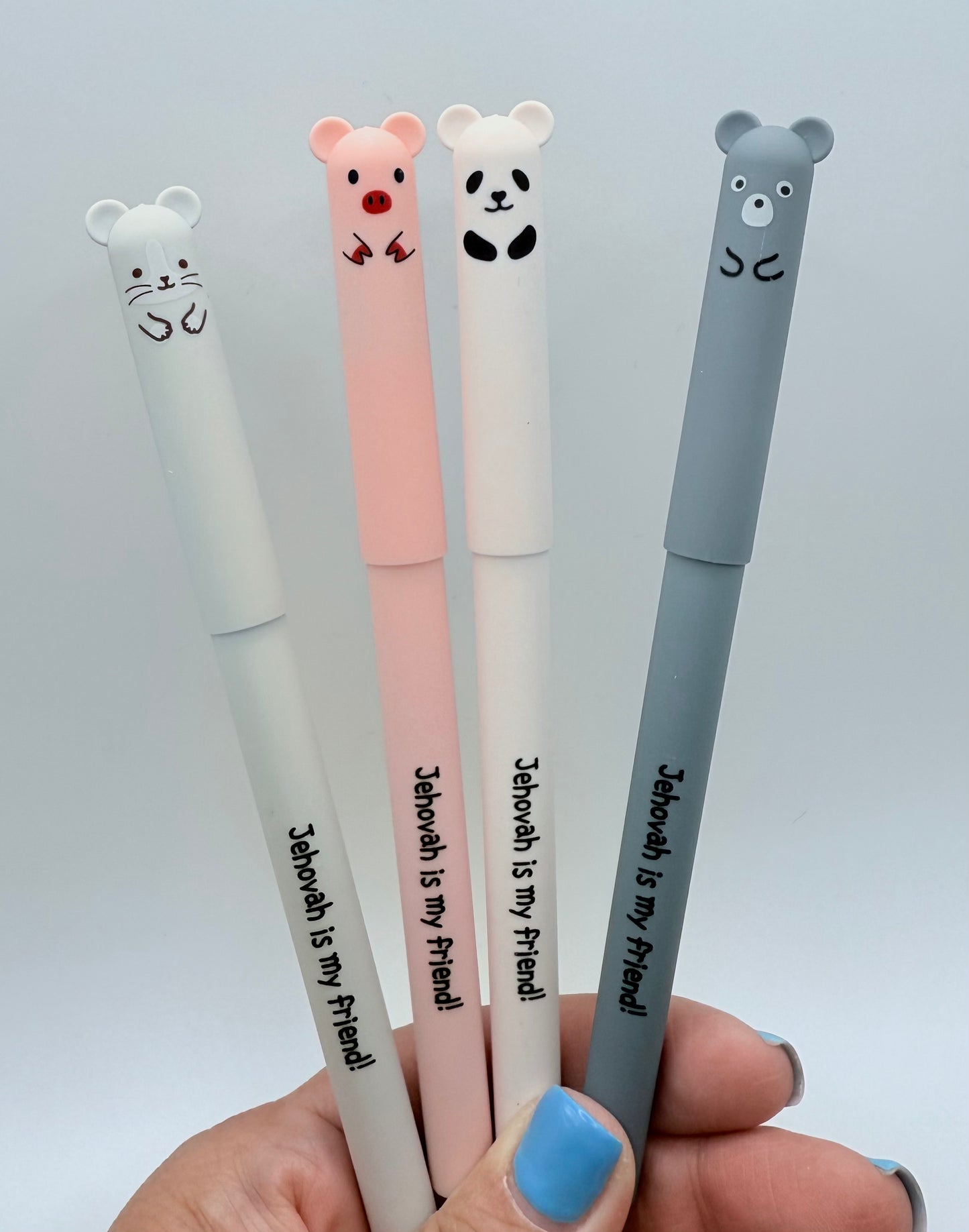 JW Gel Pens – “Jehovah Is My Friend!” Cute Erasable Animal Pens