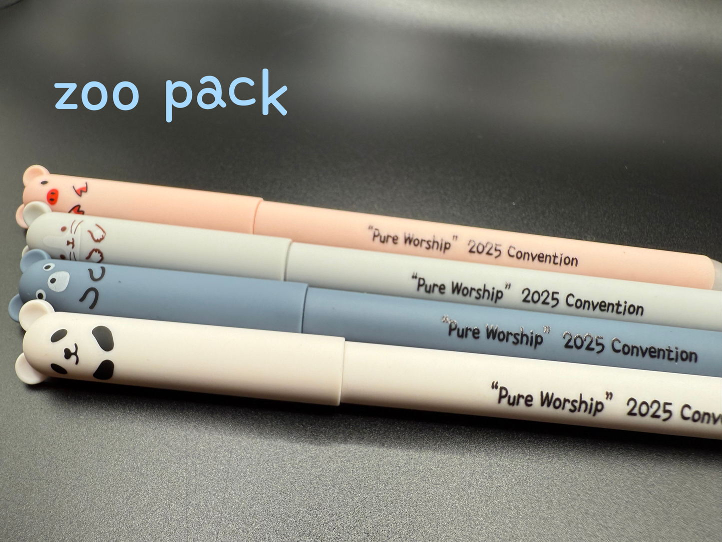 Pure Worship 2025 Special Convention Regional Convention Kids Animals Erasable Gel Pens