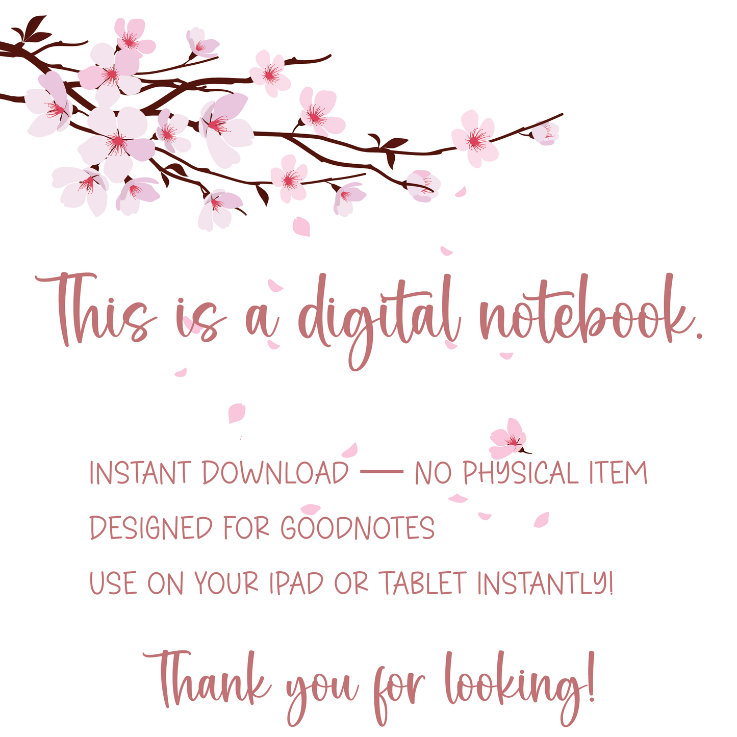 Cherry Blossom Digital Notebook for Circuit Assemblies (GoodNotes Compatible)