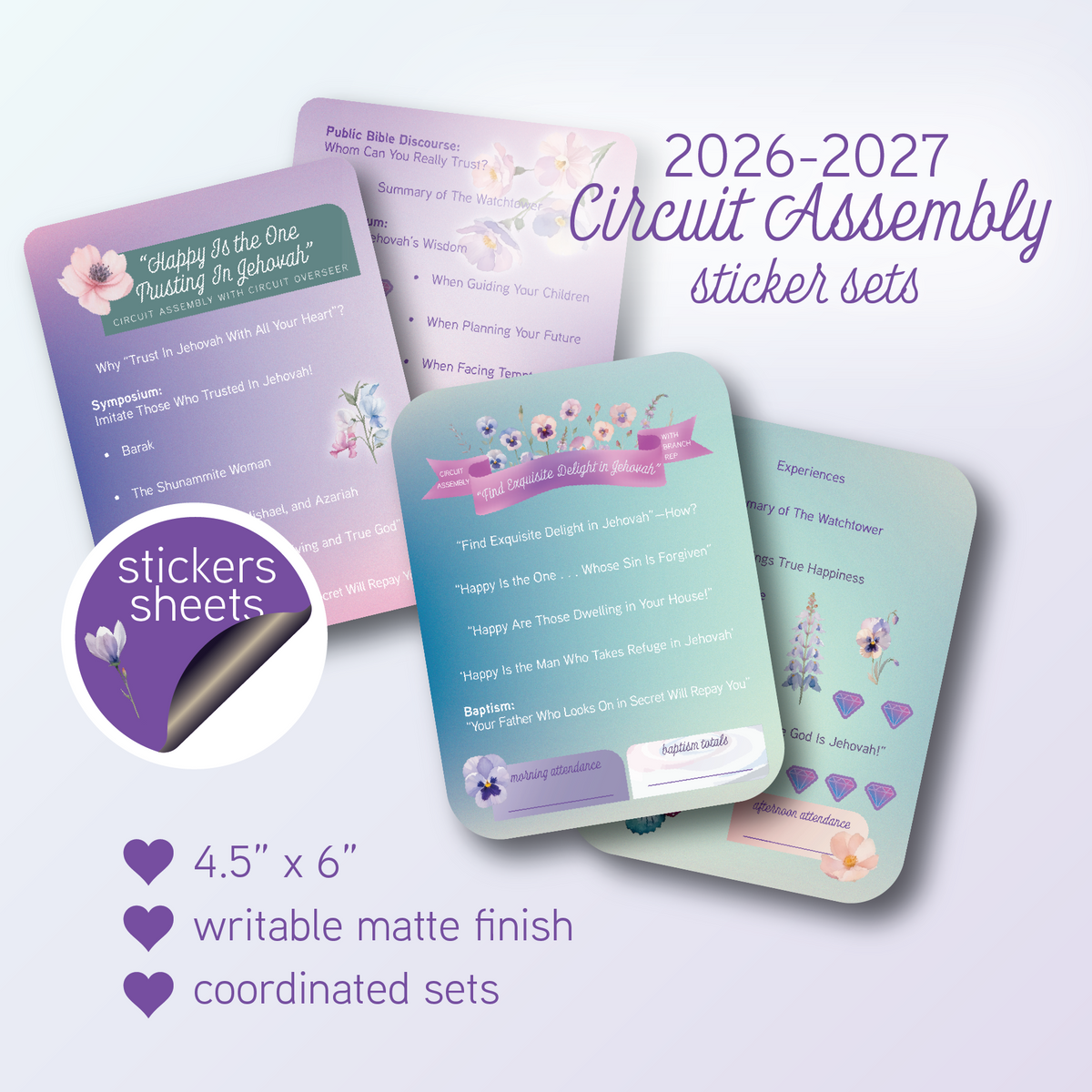 2026-2026 Circuit Assembly Stickers | Circuit Assembly with Circuit Overseer | Circuit Assembly with Branch Representative | Note Taking Stickers