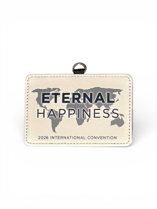 2026 Eternal Happiness Convention Badge Holder with Lanyard – JW International Convention Souvenir