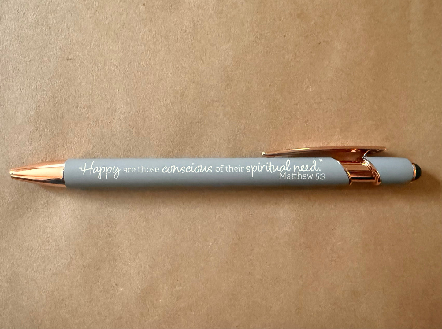 2026 Year Text JW Pens – “Happy are those conscious of their spiritual need.” — Matthew 5:3