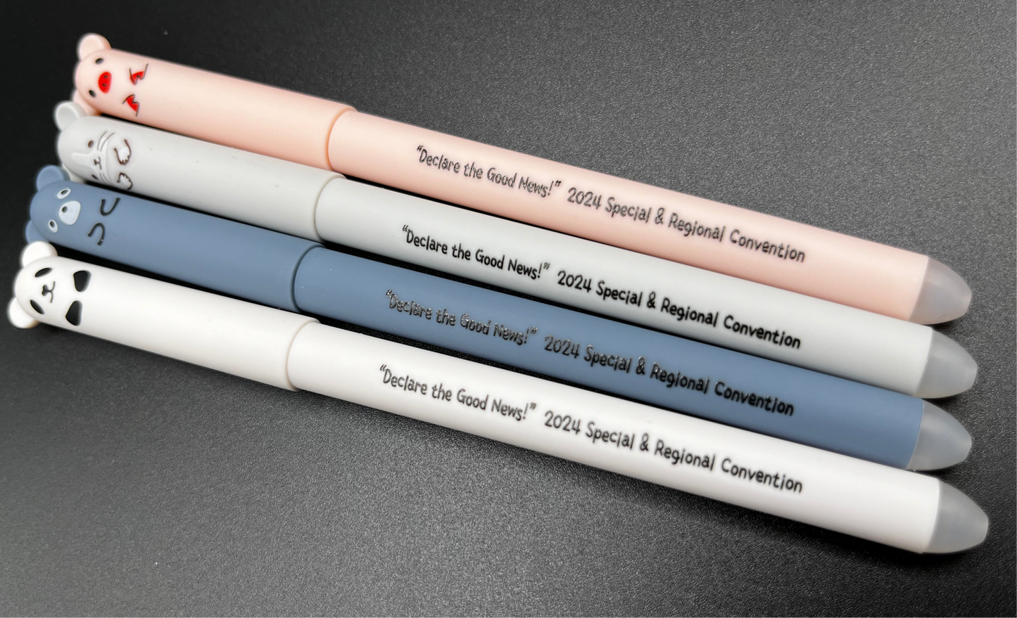 Declare the Good News 2024 Special Convention and Regional Convention Kids Animals Erasable Gel Pens