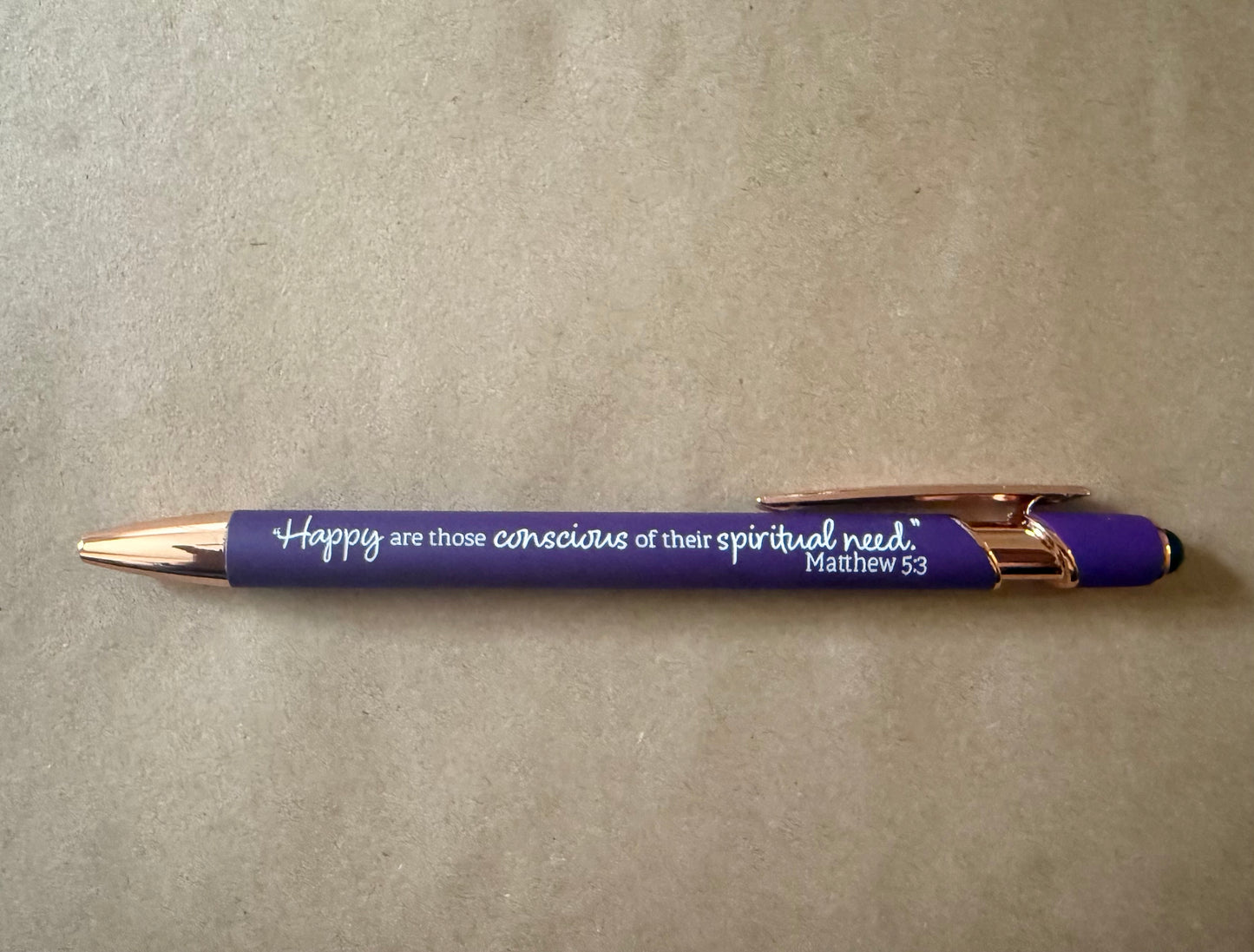 2026 Year Text JW Pens – “Happy are those conscious of their spiritual need.” — Matthew 5:3