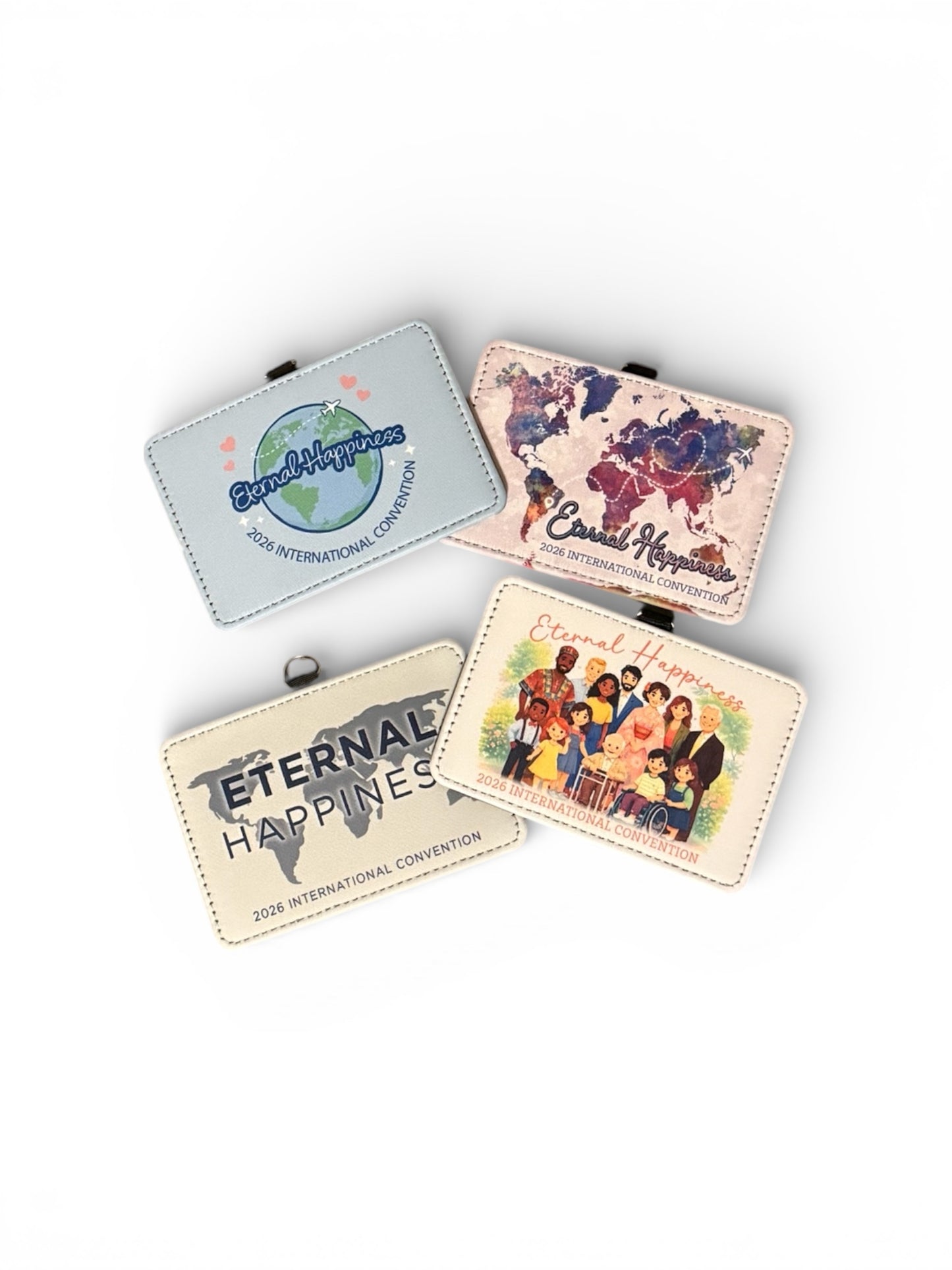 2026 Eternal Happiness Convention Badge Holder with Lanyard – JW International Convention Souvenir