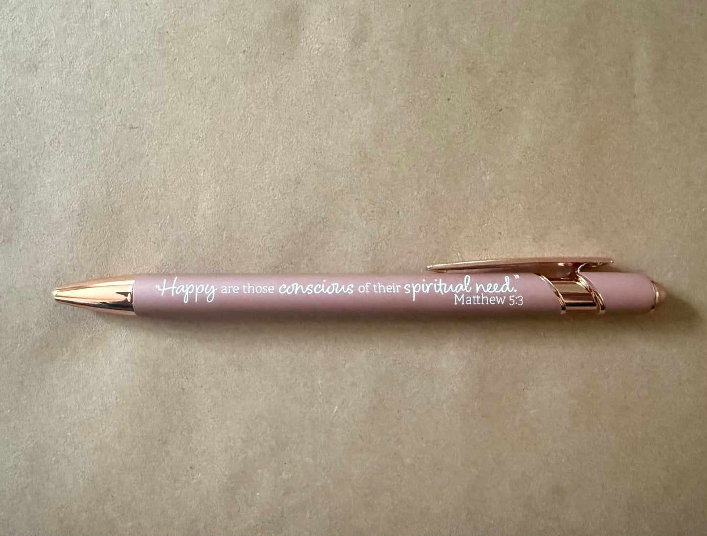 2026 Year Text JW Pens – “Happy are those conscious of their spiritual need.” — Matthew 5:3