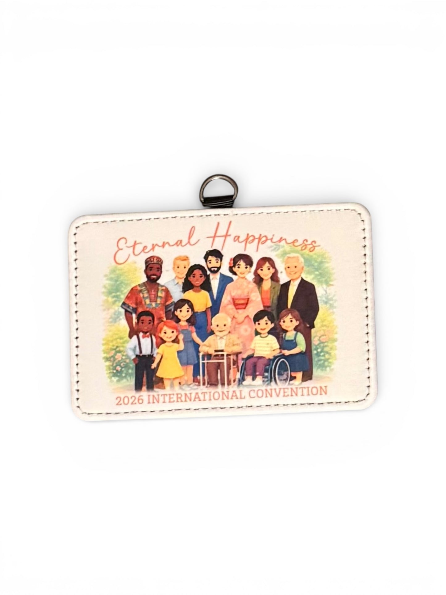 2026 Eternal Happiness Convention Badge Holder with Lanyard – JW International Convention Souvenir