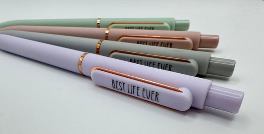 Pastel JW ‘Best Life Ever’ Black Gel Ink Pens – Single or 4-Pack