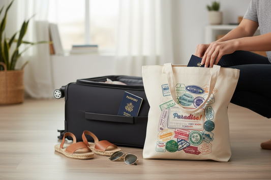 International Convention Tote Bag – Passport Stamp Design – Thoughtful Gift for JW Convention Delegates