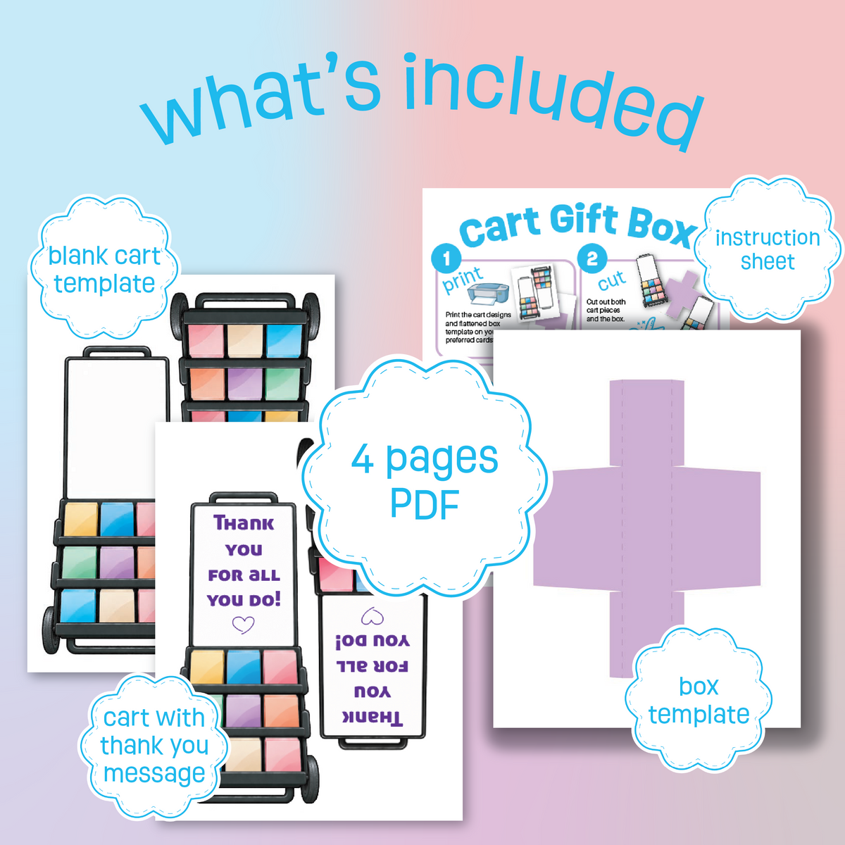 Witnessing Cart Gift Box | Favor Box |  Pioneer Gift | Digital Download