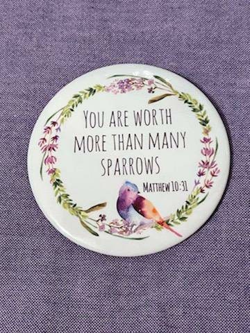 You Are Worth More Than Many Sparrows Matthew 10 31 JW Magnet