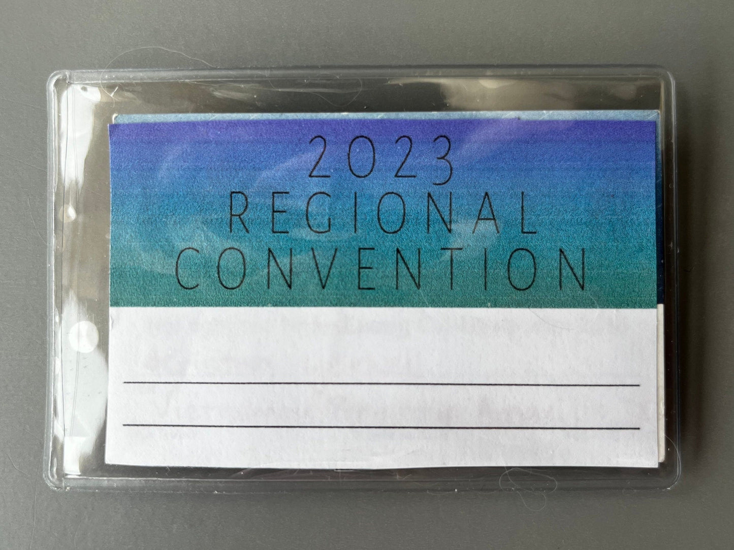 Magnetic Badge Holder for JW Regional Convention