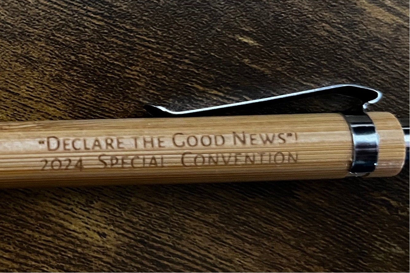 Declare the Good News 2024 Special Convention Bamboo Pens