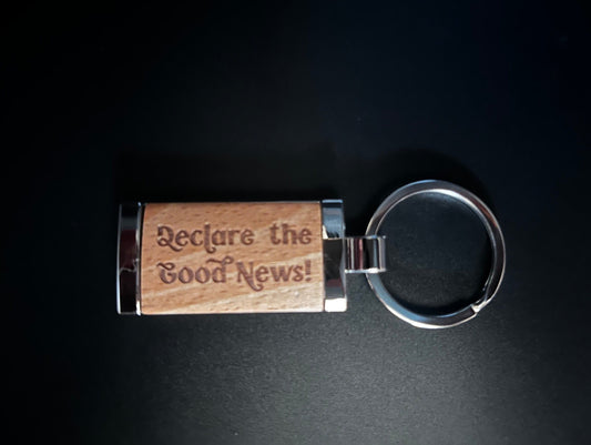 Declare the Good News 2024 Special Convention Wood Keychain